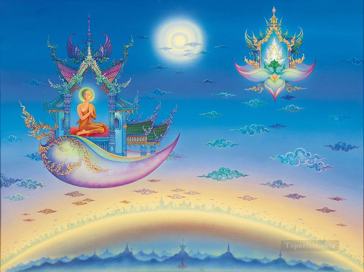 Clarividente en la tierra del Señor Buda CK Fairy Tales Pintura al óleo
